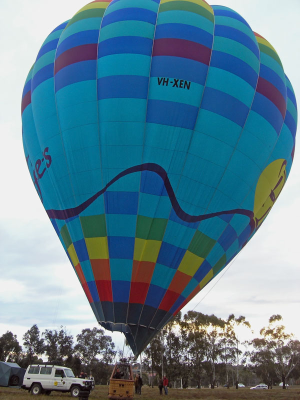 Firing up the balloon